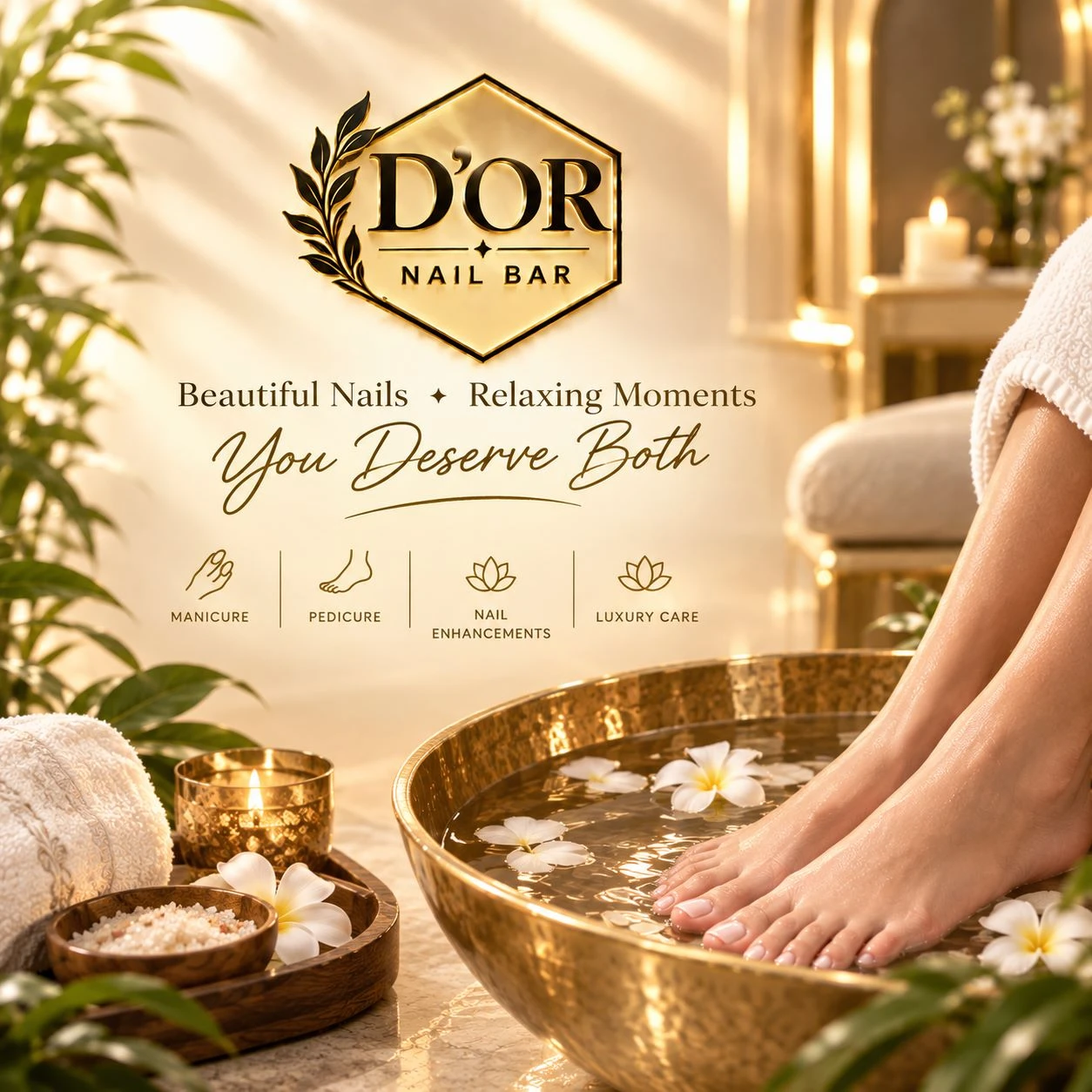 You deserve both: Beautiful Nails and Relaxing Moments at D'OR NAIL BAR in Paris, TN 38242